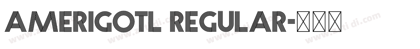AmerigoTL Regular字体转换 AmerigoTL Regular字体转换